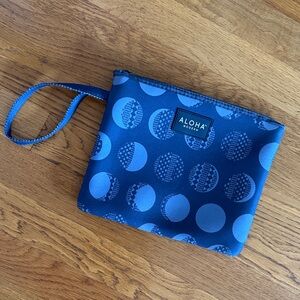 ALOHA Modern- dark and light gray Mahina Patterned Women's swimsuit / wet  bag